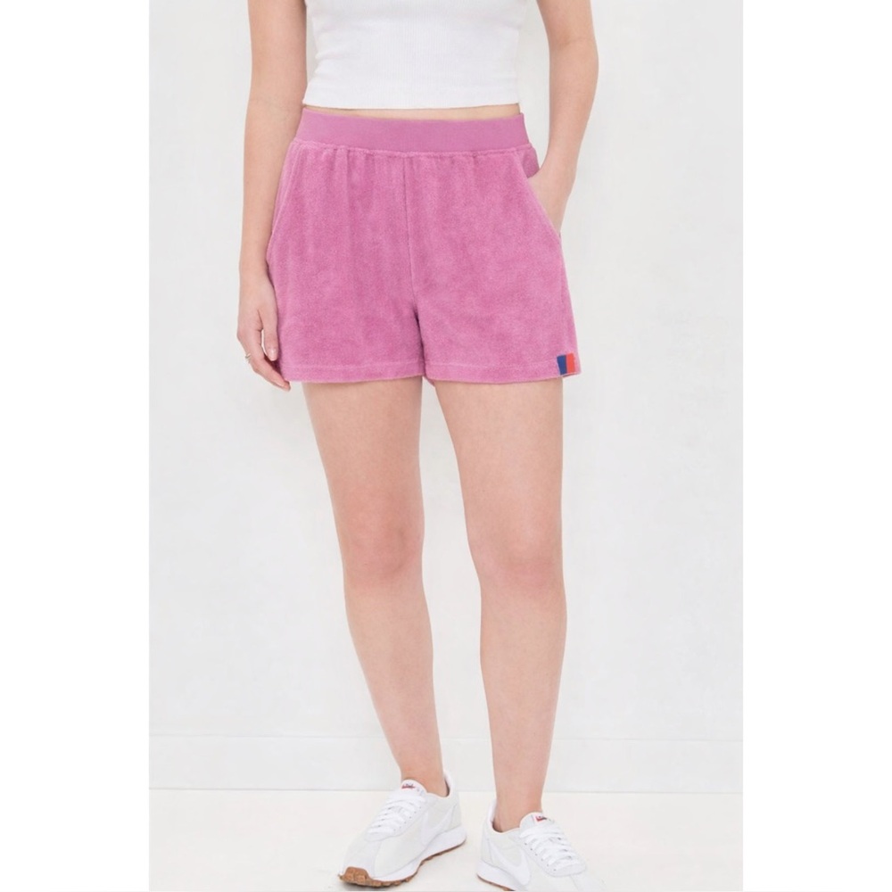 KULE | The Terry Venus Shorts in Pink, Size Large